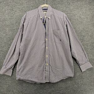 Ariat Shirt Mens XL Black Check Button Up Long Sleeve Adult Ranch Farm Western